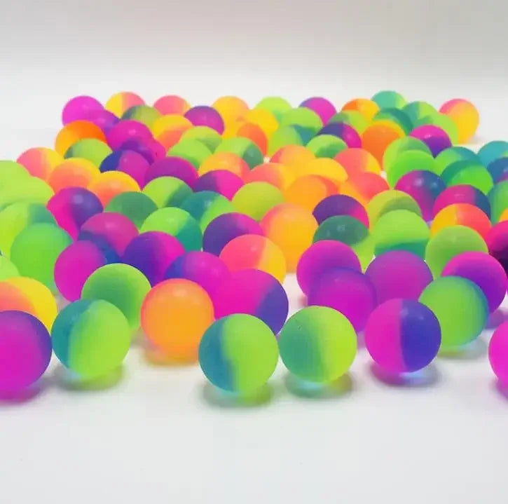 10Pcs 25mm Outdoor Bounce Ball Game Toys for Kids Birthday Party Favors Giveaway Pinata Filler Halloween Carnival Party Gift
