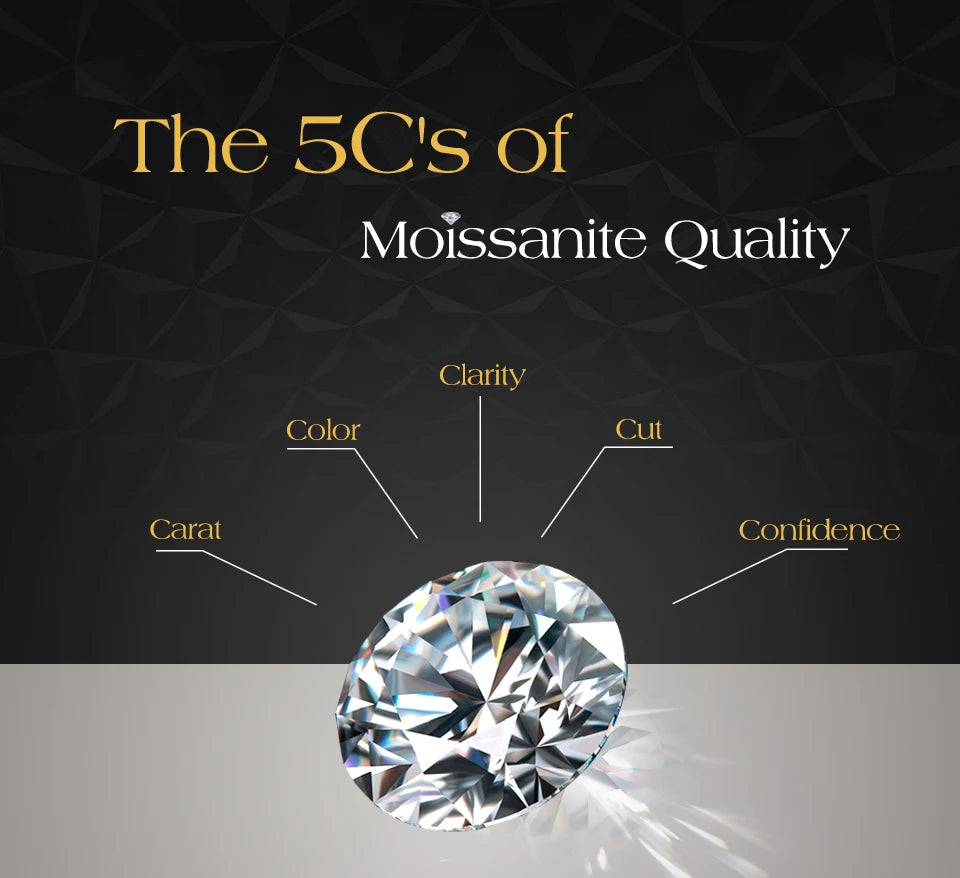 ATTAGEMS New Trends Moissanite Eternal Rings for Women S925 Sterling Silver D VVS1 Diamond Elegant Engagement Bands Fine Jewelry