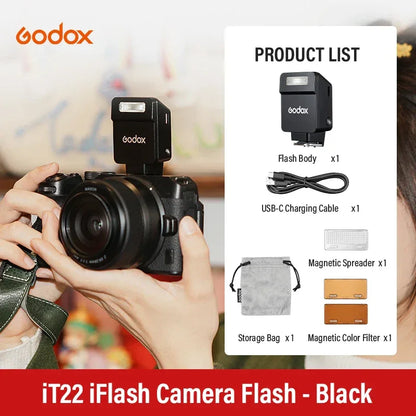 Godox iT20 iT22 C/N/S/F  HSS TTL 2.4G Wireless Touchscreen Pocket Flash for Canon Sony Nikon Olympus Fujifilm