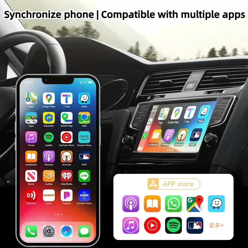 NEW mini Wireless CarPlay Android Auto Wireless Adapter Smart Mini Box Plug And Play WiFi Fast Connect Universal