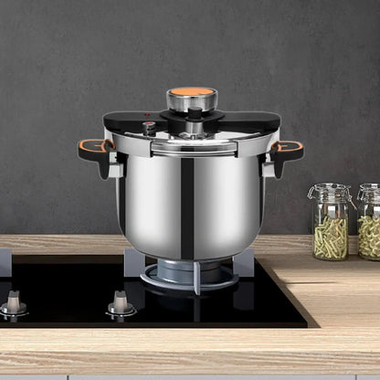 4/6/8L Explosion Proof Pressure Cooker 304 Stainless Steel Thickened Cooker Multifunctional Gas Stove Kitchen Pressure Pot