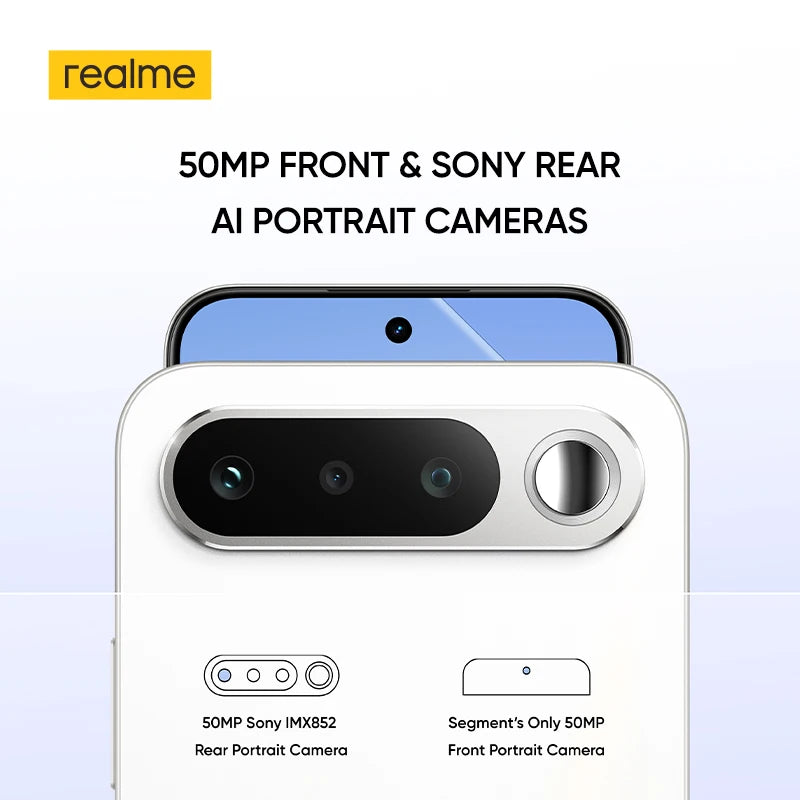 realme 16 5G Smartphone NFC 6.57" 120Hz AMOLED Display Dual 50MP AI Camera 7000mAh Battery 60W Charge IP69 Pro