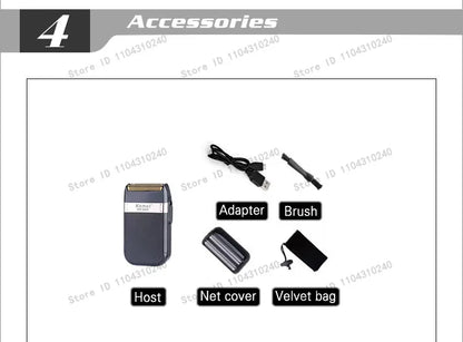 Kemei Men's Electric Hair Trimmer USB Charging Cordless Hair Clipper Reciprocating Twin Blade Beard Shaver KM-2024 KM-034 Kit