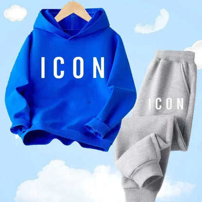 Spring Autumn New Fashion Kids Tracksuits 3-12 Years Boys and Girls Casual Sports Hoodie Tops+Pants 2PC Sets Children's Clothing
