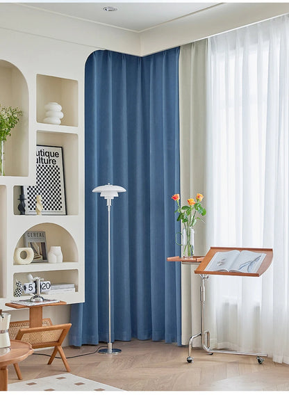 Modern Simple Blackout Curtain Luxury Living Room Drape Room Balcony Floor-to-ceiling Windows Curtains Bedroom Soundproof Drapes