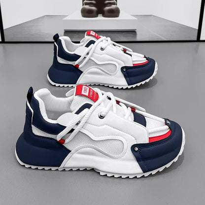 Chunky Sneakers Mens Designer Cover Bottom Sport Shoes Fashion Casual Microfiber Leather Upper Increased Internal Platform Shoes
