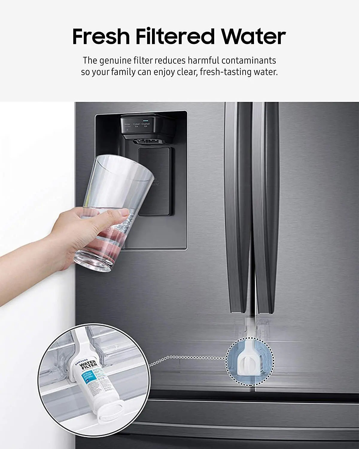 4 PCS DA97-17376B Refrigerator Water Filter Compatible For Samsung HAF-QIN/EXP, HAF-QIN, DA97-08006C, RF28R7351SG, RF23M8070SR