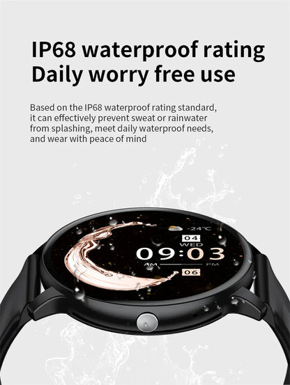 LIGE Smart Watch Women 1.39'' Full Touch Screen Custom Dials Wristwatch Bluetooth Call Blood Oxygen Monitor Sport Smartwatch Men