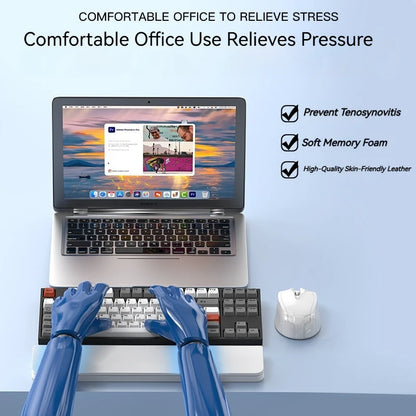 22-in-1 Multifunctional Cleaning Set Office Wristband Keyboard Support Leather Sponge Hand Holder Keyboard Palm Tray