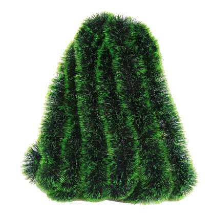 Christmas Tinsel Ribbons Green Cane Ribbon Garland Xmas Tree Hanging Pendent Ribbons Wreath Ornaments Xmas Party Home Decoration