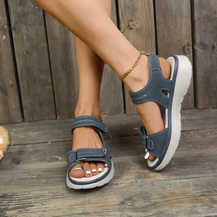 Summer Wedge Sandals for Women 2025 New Plus Size Fashion Non Slip Beach Shoes Casual Woman Lightweight Platform Sandals
