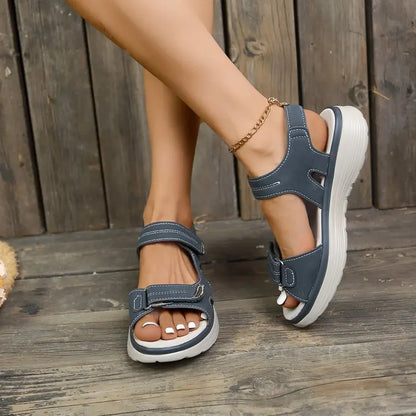 Summer Wedge Sandals for Women 2025 New Plus Size Fashion Non Slip Beach Shoes Casual Woman Lightweight Platform Sandals