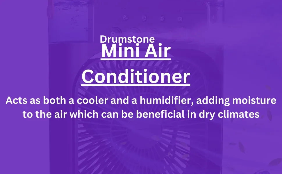 Portable Mini Air Cooler Humidifier Fan 3 Speed Mist Spray 7 Color LED 1/2/3 Hour Timer USB Desk Fan for Home Office Travel