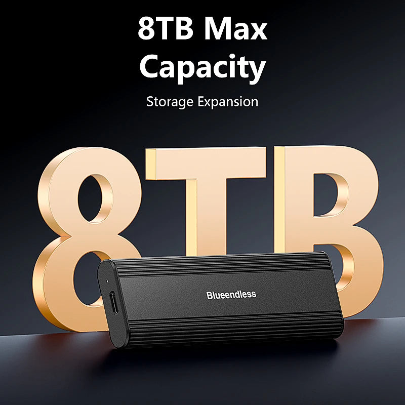 Blueendless M.2 NVME SATA Casing Dual Protocol NVME/NGFF SATA SSD Case 10Gbps Type C SATA NVME M.2 2230 2242 2260 2280 SSD Enclo