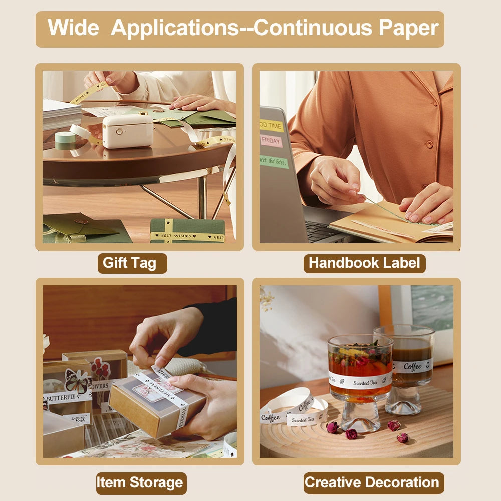 Niimbot D11 D110 D101 H1S Mini Thermal Printer Pocket Label Maker USB Bluetooth Label Stick Printer Inkless DIY Name Price Tag