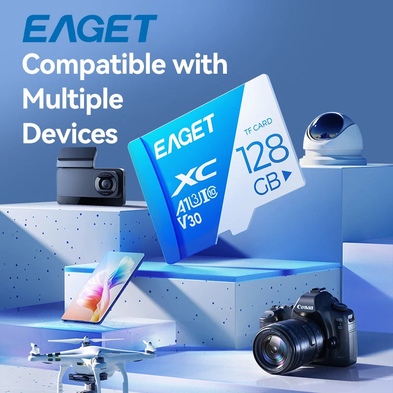 Eaget T1 Memory Card 512GB 256GB 128GB 32GB TF SD Card Class10 UHS-1 Flash Card Memory 64GB 32GB SD Card