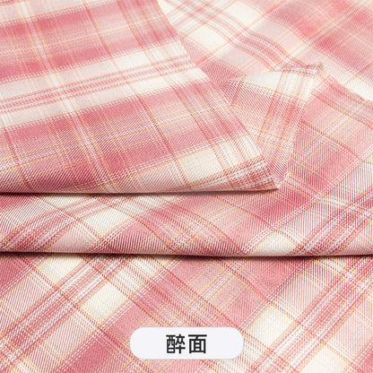 Plaid Fabric By The Meter for Japanese Jk Uniform Skirts Clothing Hair Band Clothes Pillowcases DIY Sewing Textile Anti Wrinkle