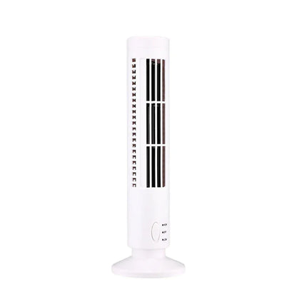 2.5W 38CM/33CM LED Tower Fan No Leaf  2 Gear Speed Stand Up Tower Fan Portable Electric Floor Fan for Living Room Bedroom Office