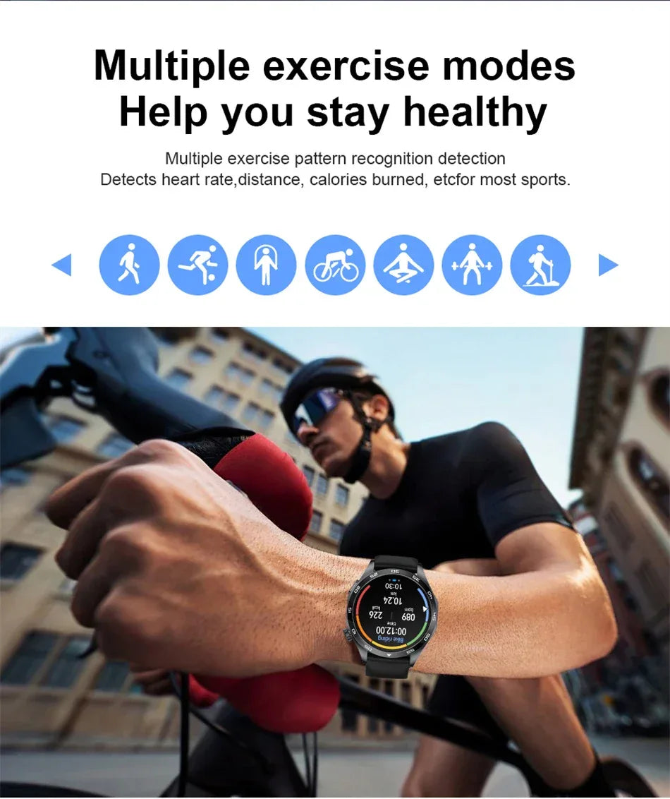 2025 New Blood Pressure Smart Watch Men ECG Monitoring Heart Rate Monitor Women Smartwatch BT Call Fitness Tracker Sport Watches