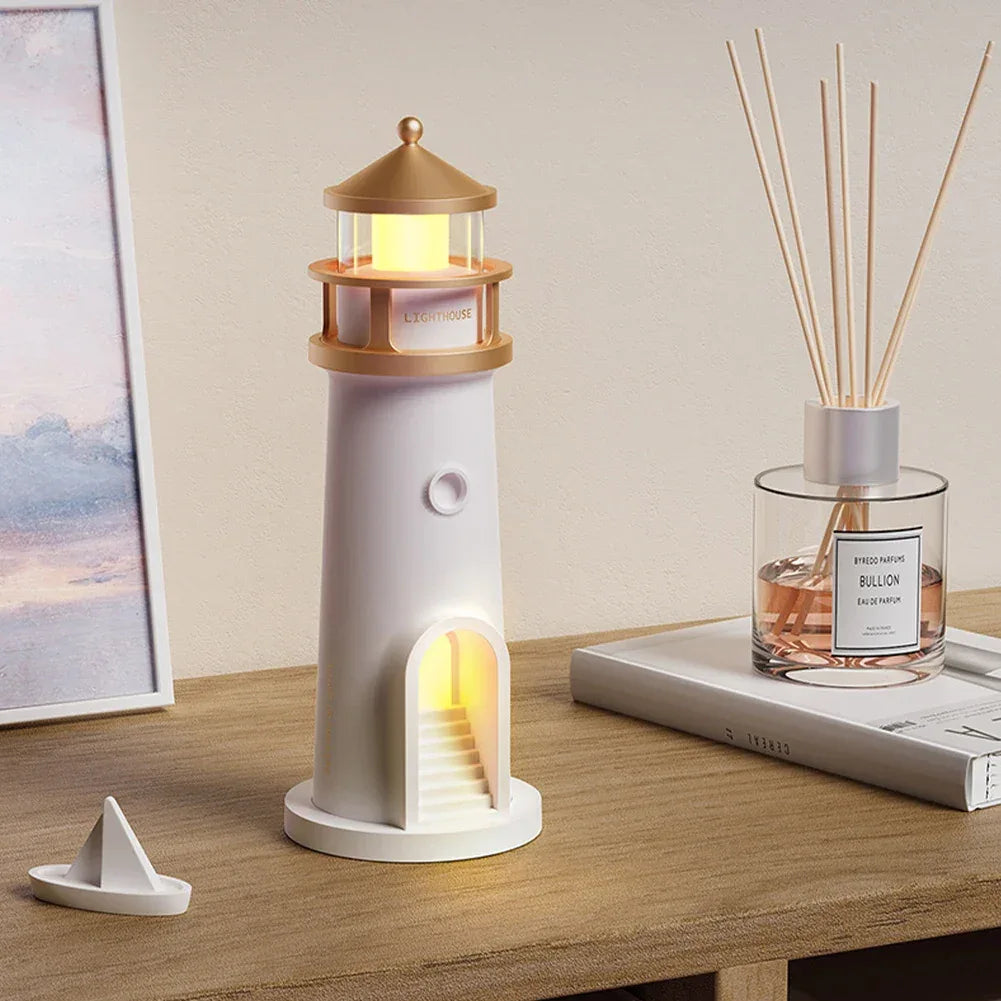 Lighthouse Projection Light Beacon Projector Light Decorative Creative Desktop Light Multi-Function for Living Room Bedroom