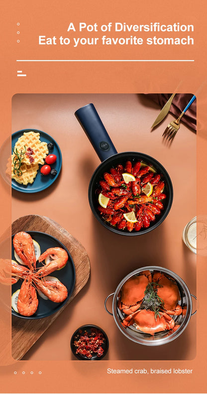 Multifunction Cooker Household Single/Double Layer Hot Pot Electric Rice Cooker Student Dormitory Mini Non-stick Pan Pots EU/US