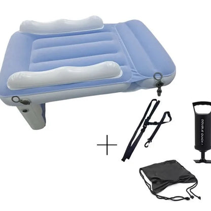 Inflatable Toddler Airplane Bed - Inflatable Kids Air Plane Bed Airplane Seat Extender for Toddlers Flight Sleep