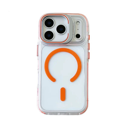 Flip Camera Lens Holder For Magnetic Magsafe Case For iPhone 17Pro 16 16Pro 17 17Pro max Transparent Protective Phone Cover