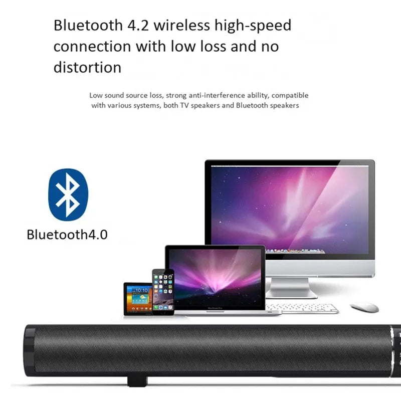 TV Echo Wall Bluetooth Speaker Separate Integrated 6 Horn Desktop Subwoofer 3.5 MM Audio Interface Stereo Sound Home Speakers