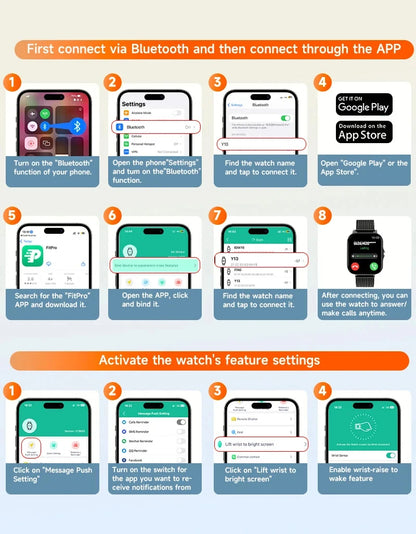 Smart Watch For Android IOS Watches 1.83inch HD Display Bluetooth Call Message Alert Music Sports Mode Smartwatch Men Women Gift