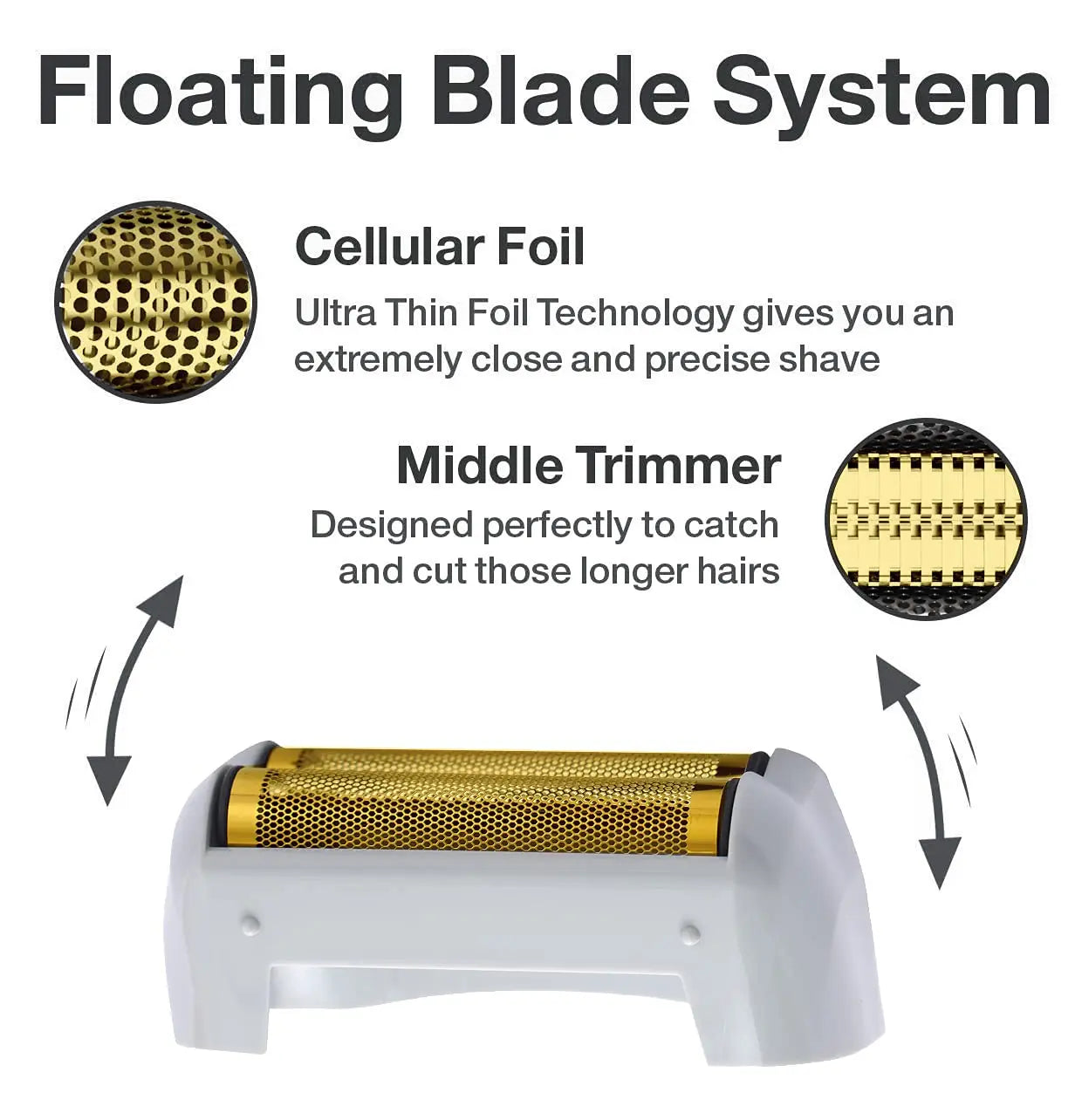 Professional replacement shaver Head Blade set For andis titanium foil shaver TS-1 ,TS-2 replacement Foil & Cutter