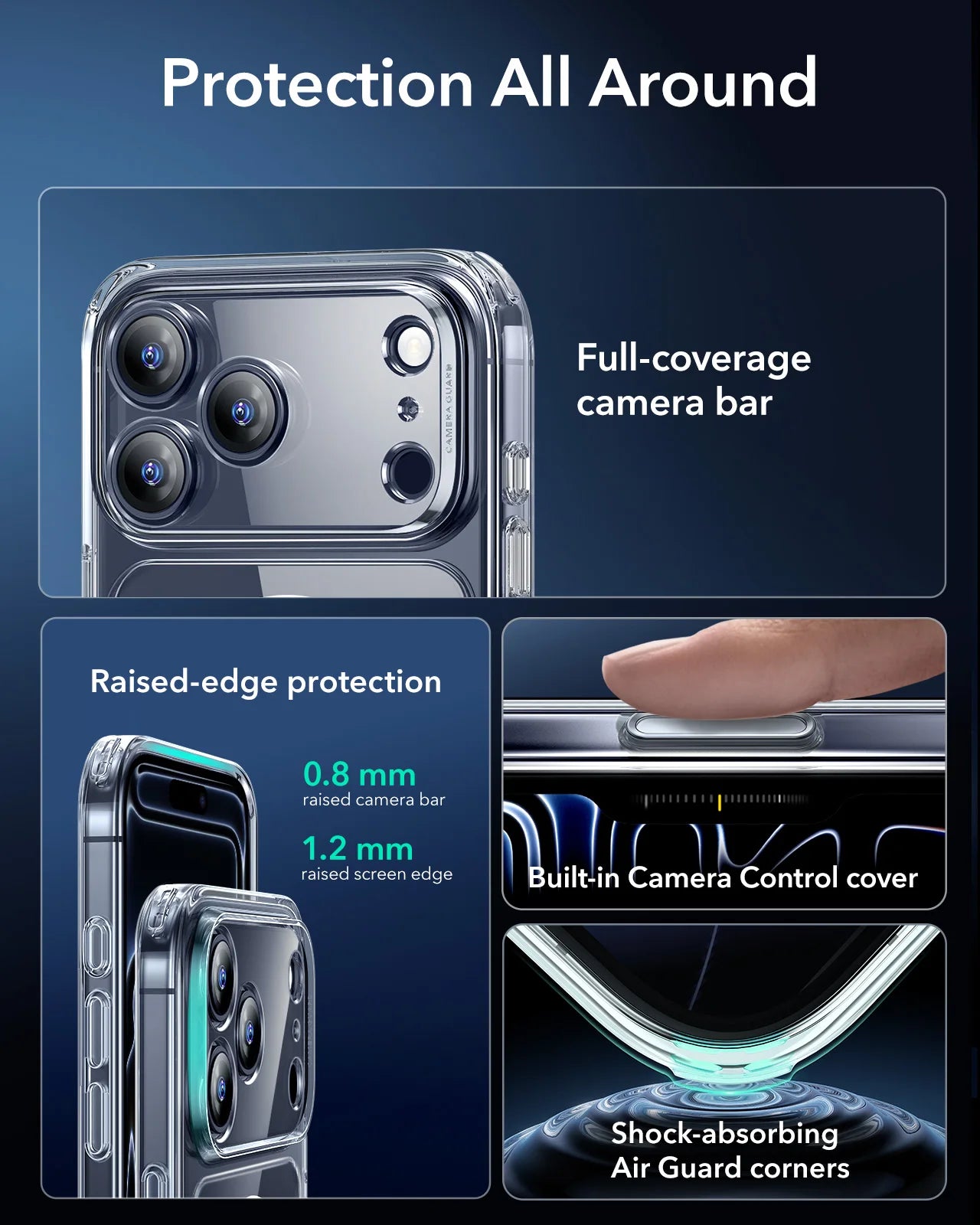 ESR for iPhone 17 Pro Max Camera Control with MagSafe Protective Phone Case for iPhone 17&17 Air&16 Pro Max&16 Plus&17 Pro&16