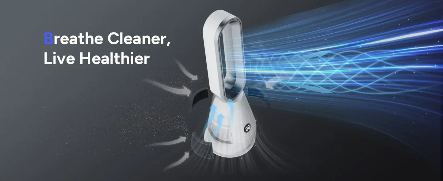 Wholesale Smart Fan and Warming Dual Purpose  Office Home House Room Portable Electric Bladeless Fan Heater