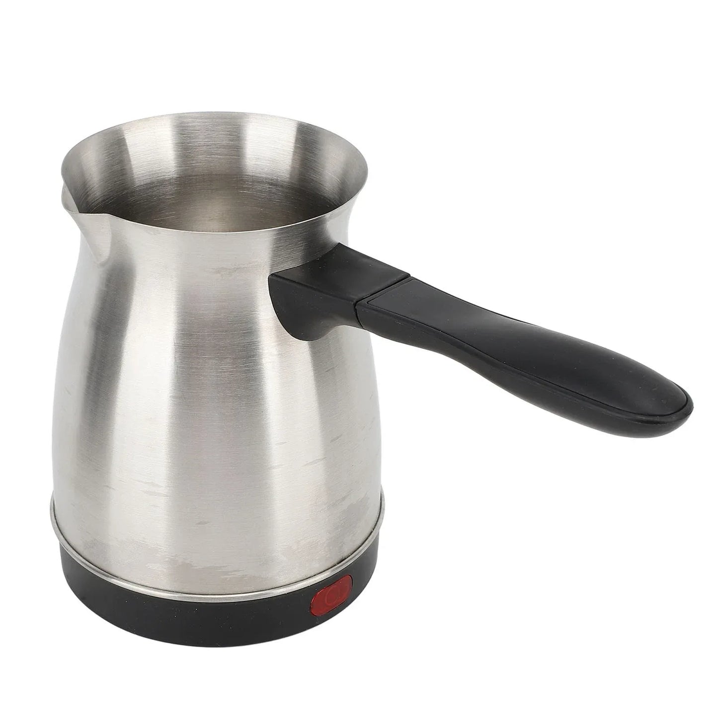 600ML Stainless Steel Electric Coffee Pot with Ergonomic Handle Turkish Coffee Maker Kettle for Home