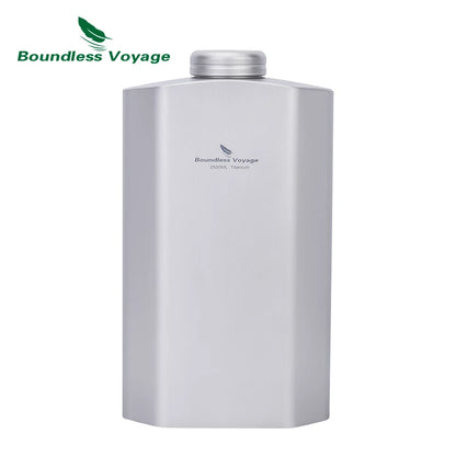 Boundless Voyage Titanium Water Bottle 2.5L/84.55oz Big Capacity Sports Flask Water Jug for Gym, Fitness, Camping Ti3004D