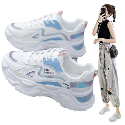 Spring/Autumn Women Running Shoes Breathable Casual Shoes Outdoor Light Weight Sports Shoes Casual Walking Sneakers