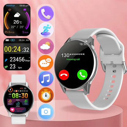 HOMEFISH Smart Watch Wireless Calling Multiple Sports Modes Music Player Health Tracking DIY Watch Faces Android iOS