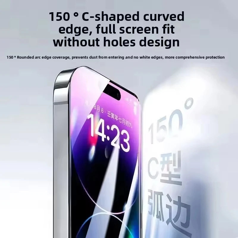 Dust Free Easy Installation HD Screen Protectors For iPhone 17 16 15 14 Plus 13 12 Mini 11 Pro Max XR X XS 17 Air Tempered Glass by PDG ibma