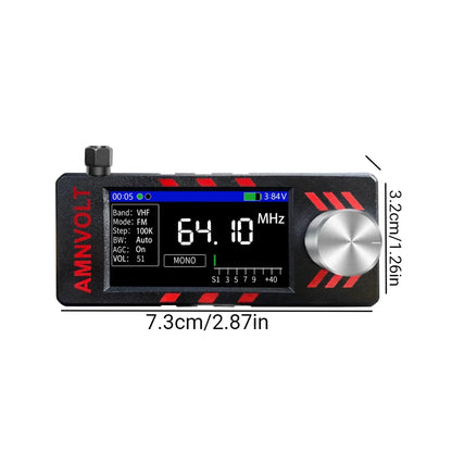Upgraded V3S AMNVOLT Mini SI4732 DSP Radio Receiver FM AM SSB LSB USB Full Band Pocket Radio with Hi-Z Headphone Amplifier