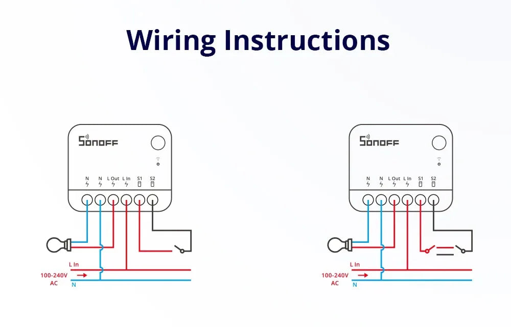 Sonoff Mini R4 Extreme Wifi Smart Switch Interruptor with Relay On-Off DIY Switch Module eWelink APP Control Works with Alexa
