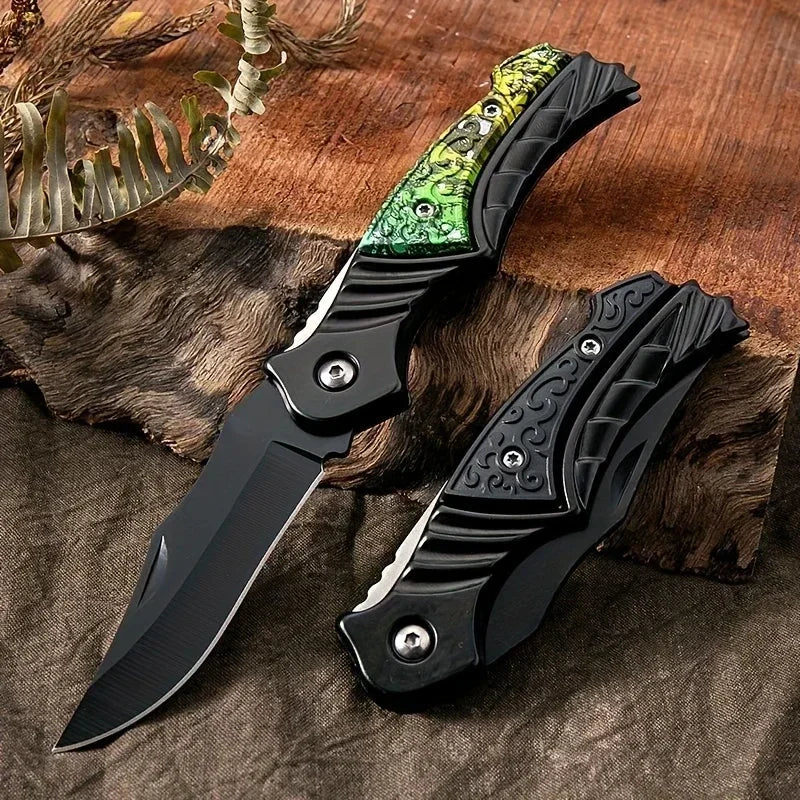 New Portable Outdoor Folding Fruit Knife for Kitchen Supplies, Sharp Survival Knife, Suitable for Camping and Hiking