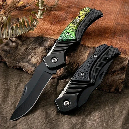 New Portable Outdoor Folding Fruit Knife for Kitchen Supplies, Sharp Survival Knife, Suitable for Camping and Hiking