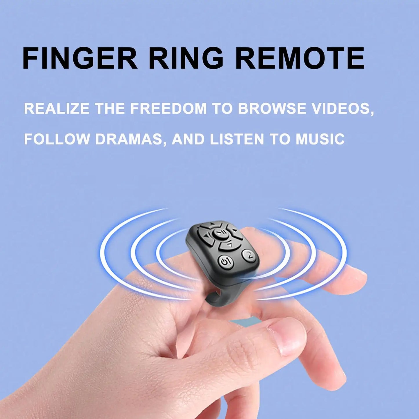 Blue-tooth Remote Control Scrolling E-book Page Turner For Tik-tok Video Remote Control Selfie Stick Camera Controller