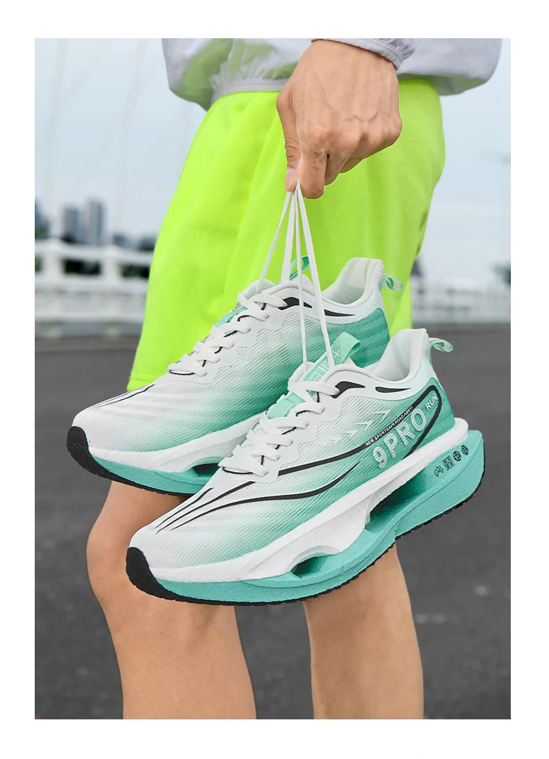 Running Shoes Men Sports Carbon Board Marathon Breathable Light Comfort Women Athletic Sneakers Jogging Tenis Air Cushion 2026