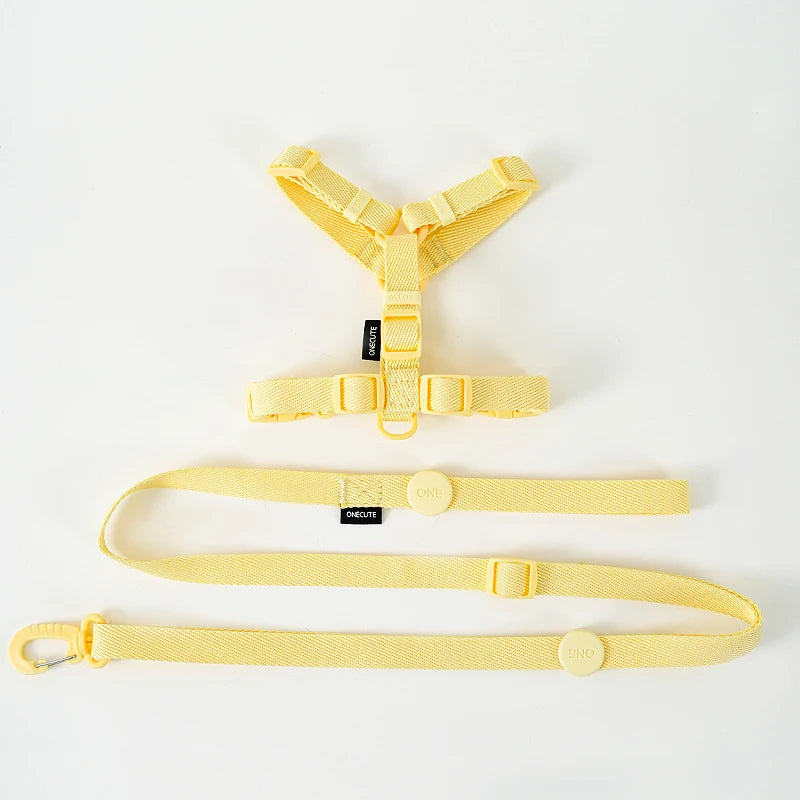 Dog Harness Dog Collar Dog Leash Macarone Color Cat Accessories Pet Small Dog Accessories Small Dog Harness Dog Supplies