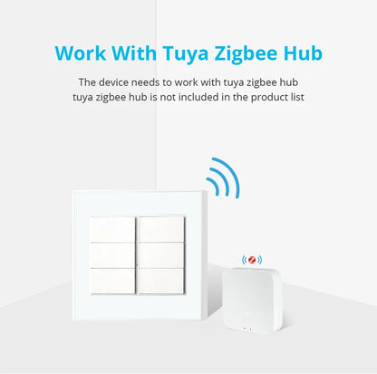 Zemismart Zigbee Interrupter 1 2 3 4 6 Gangs Light Switch Brazilian Wall switches Work with Tuya Smart Life Alexa Google Home