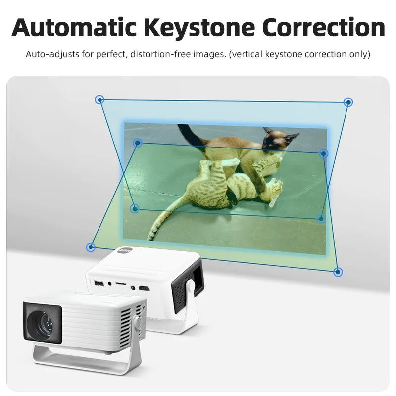 AUN Y3 MINI Projector Home Theater LED Portable 3D Video Smart TV Cinema Game Wired Mirror IPhone For Full HD 4K Video Via HDMI
