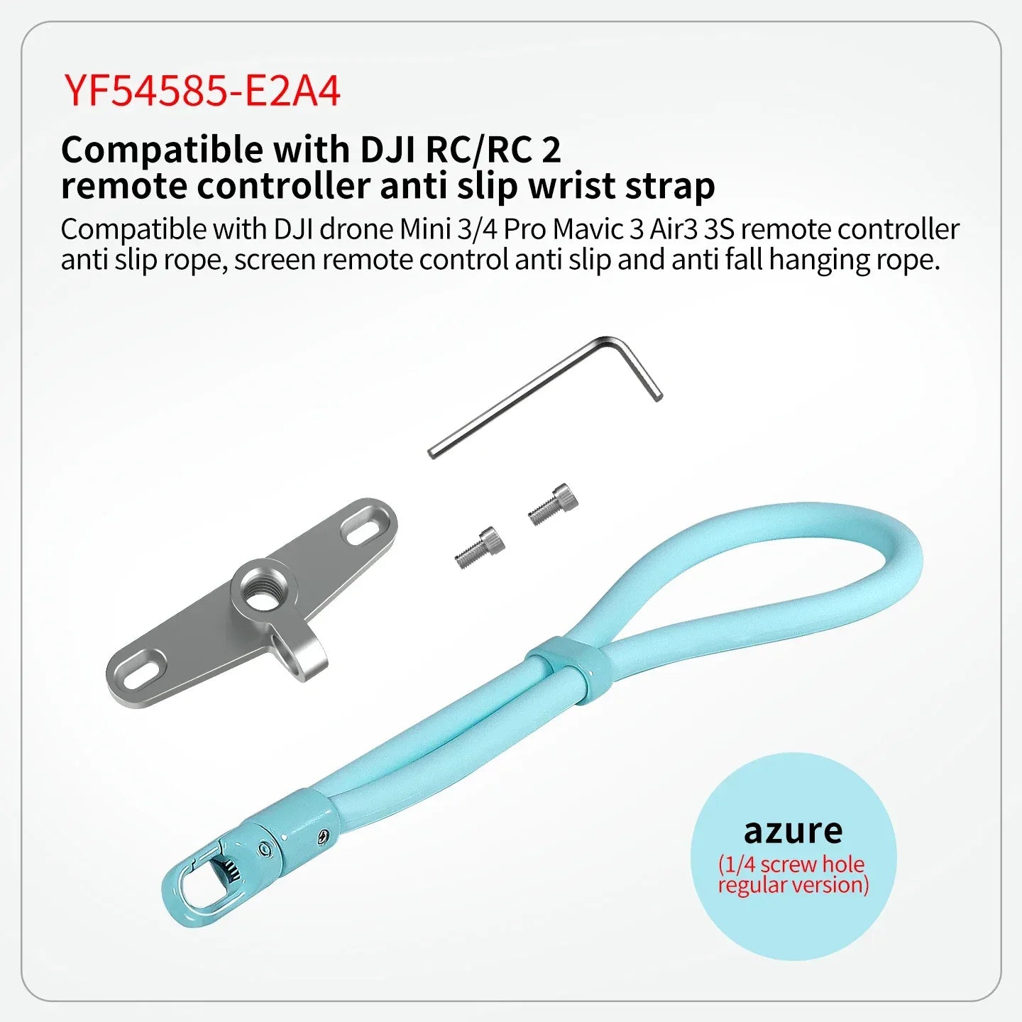 Remote Controller Metal Hook Holder Buckle Bracket Silicone Wrist Strap for DJI Mini 4 3 Pro Drone for DJI RC/RC2 Transmitter