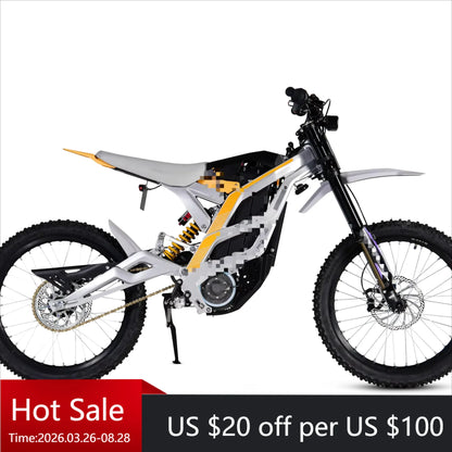 Tc Aluminum Alloy Full Absorber Falcon Electric Off-Road Vehicle Adult 72V Off-Road Motorcycle Mountain Highway 10000W Brushless
