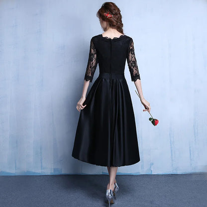 Robe De Roiree Evening Dresses Dongcmy New Fashion Party 2025 Lace Black Plus Size Gala Abiti Da Sera Formal Gowns Customized