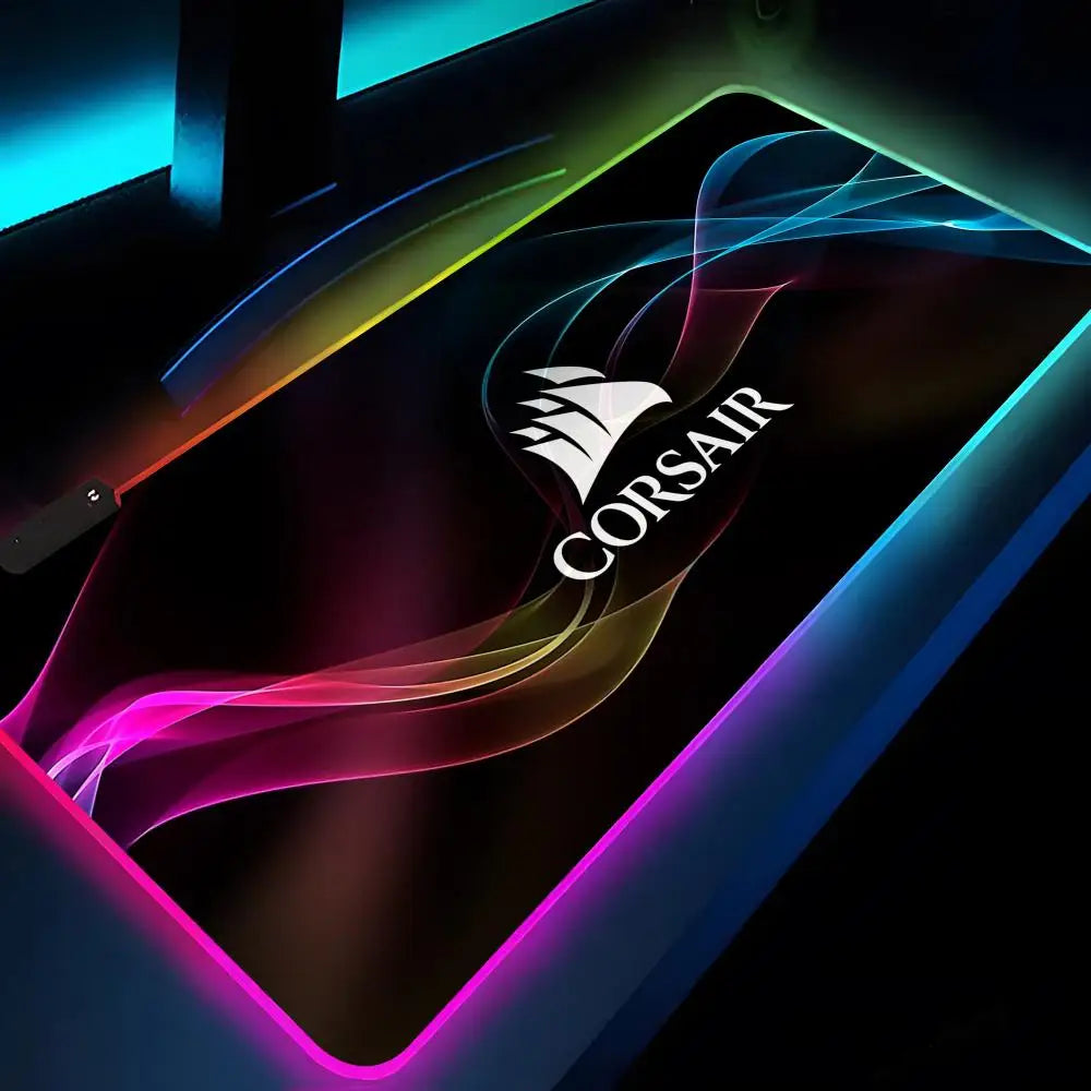 CORSAIR Mouse Pad Rgb Xxl Laptop Mat Gaming Mousepad Backlit Keyboard Gamer Girl Table Pads Desk